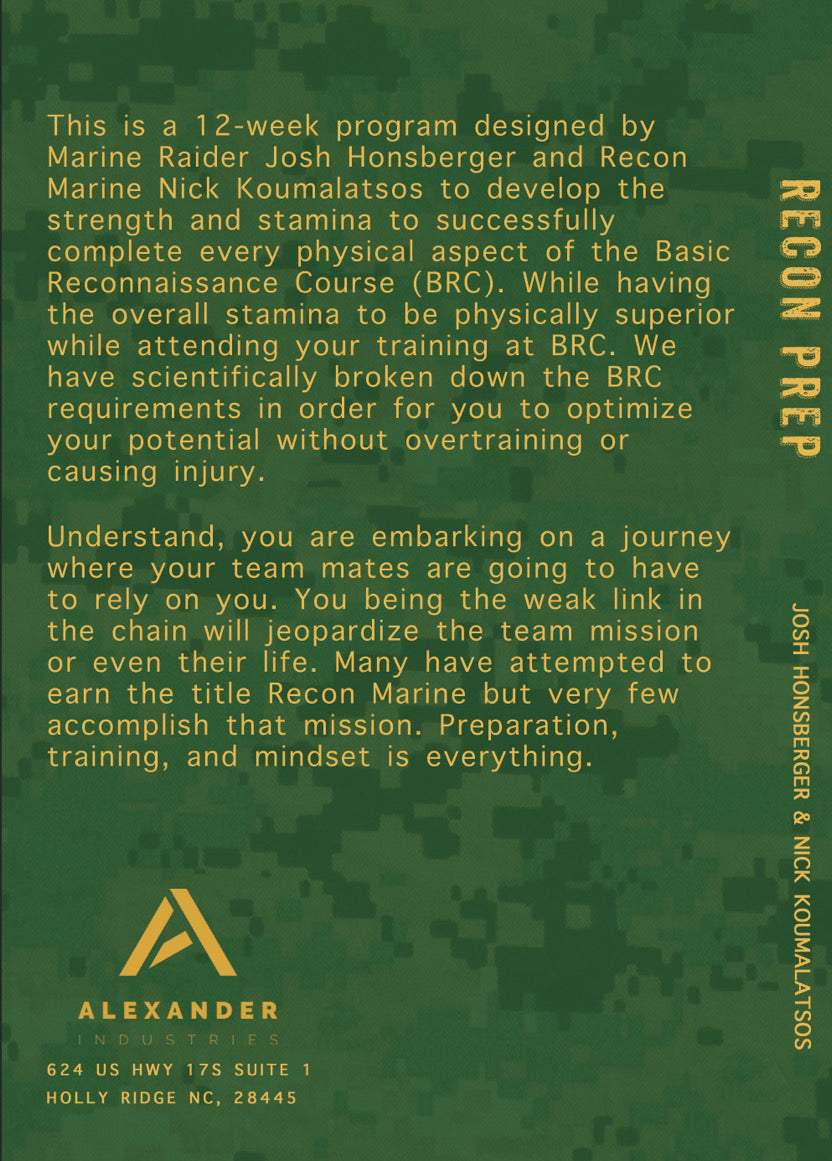 12 Week Recon Training Prep (Paperback)